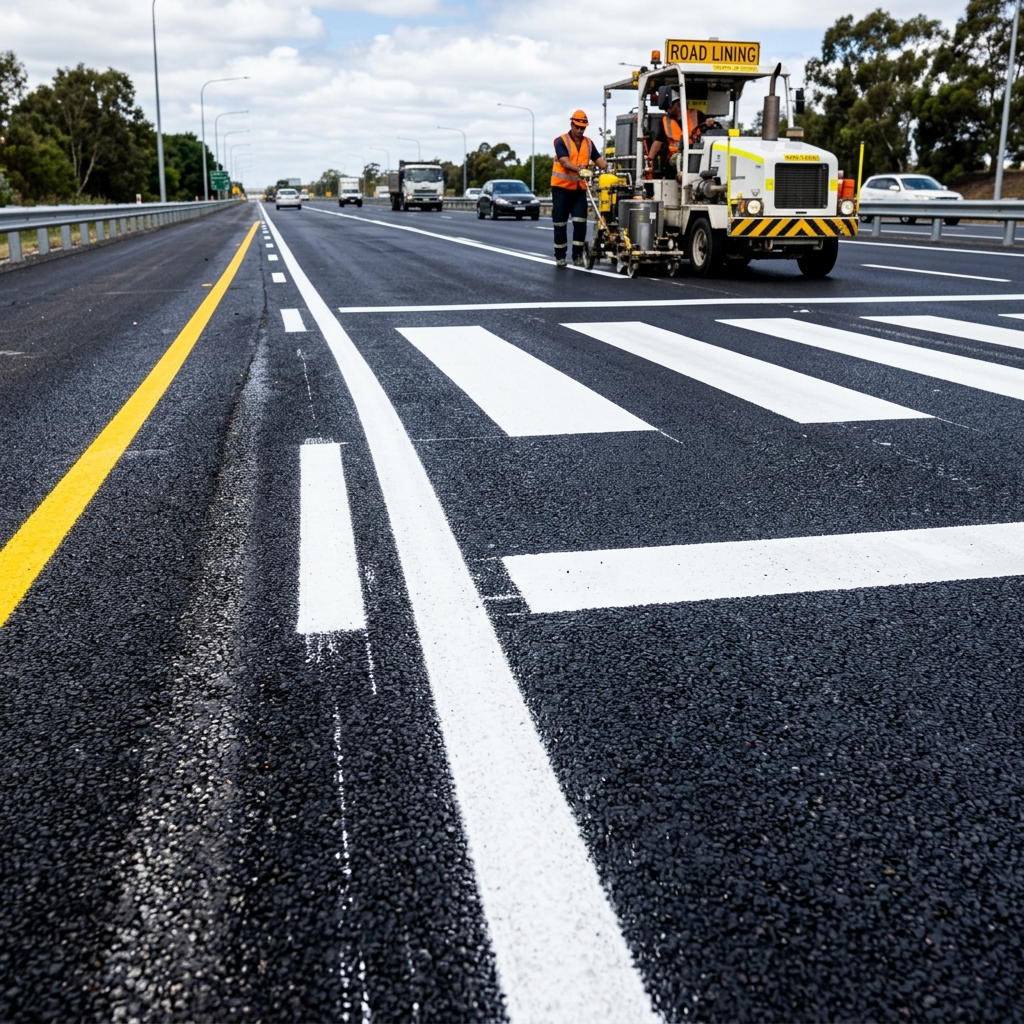 Demarcación vial en carretera