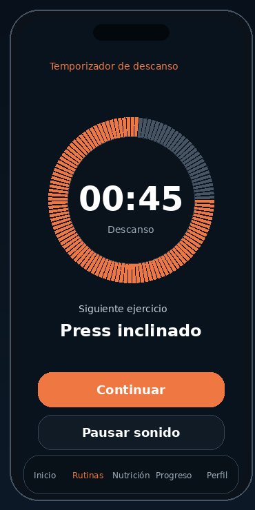 Temporizador de descanso GymOS